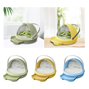 Silk Breeding Box, Breathable Habitat Cage, Portable, Transparent, - Picture 1 of 22