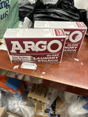 2 Pack ARGO Gloss Laundry Starch 16oz Ea. Expired 2015 - Image 1 of 3