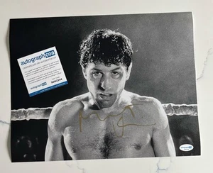 Foto firmada autografiada 11X14 de Robert De Niro RAGING BULL película ACOA - Imagen 1 de 1