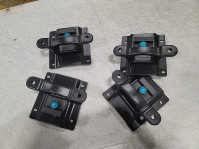 4x Truck Bed Tie Down Anchors Brackets & Box Link Cleats for Ford F150/250/350 - Image 1 of 4