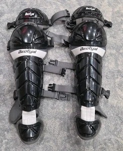 Beutyal Baseball Softball Catcher Leg Guards Shin Guards 4 Straps Adult 15 Inch - Picture 1 of 3