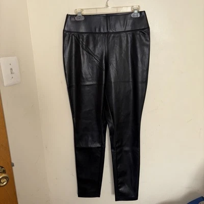 Inc International Concepts Women’s Black High- Waisted Faux Leather Pants Size 8 - Image 1 of 4