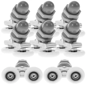  8 Stück Duschwand Rollen Schiebetür Riemenscheibe Badezimmer Ersatz - Bild 1 von 12