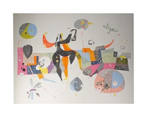 Litografía “Bailarines” firmada por Susanne Dolesch 1990 edición limitada - Imagen 1 de 8