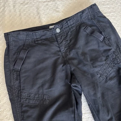 Pantalones de chándal Free People Cargo para mujer talla 6 bolsillos negros Foto 1 de 4
