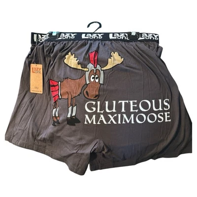 Boxers divertidos para hombre Lazy One X GRANDES Glúteo Maximoose Foto 1 de 2