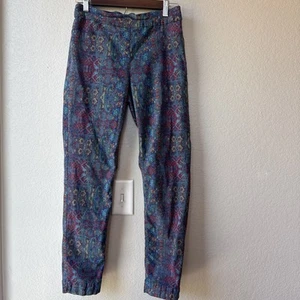 Pantalones para mujer Slimsation talla 10 elásticos al tobillo multicolor usables arte otoño boho - Imagen 1 de 17