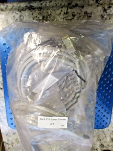 NUOVO LOTTO DI 8 CAT. 6 PZ CAVI PATCH ETHERNET AVVIATI 550MHZ 7 FT - Foto 1 di 4