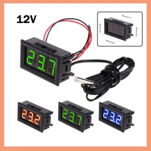 Temperatur Anzeige mit Fühler Digital 1m Kabel LCD Thermometermini Thermometer - Picture 1 of 14