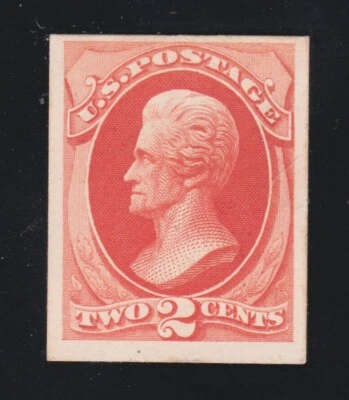 US 183P4 2c Jackson Card Proof Mint F-VF H  SCV $25 (004) - Image 1 of 2