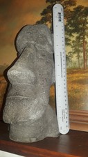 easter island moai rock bust, head statue stone