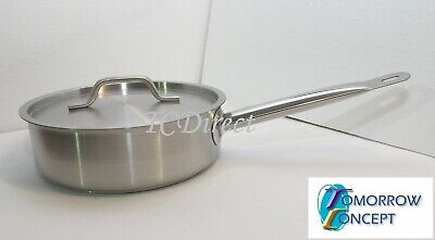 1.6L 18cm Commercial Stainless Steel Stock Pot Saucepan With Lid (D180xH65) • 19.50$