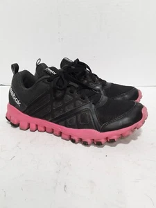 REEBOK TRAINING BLACK/PINK RUNNING WALKING LADIES 8 SHOES - Picture 1 of 5