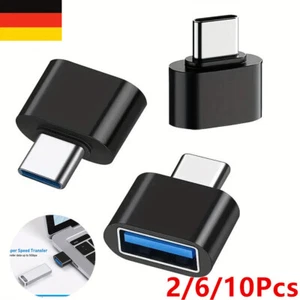 2/6/10X USB-C OTG Adapter Micro Type C USB3.1 Stecker auf USB-A Buchse Konverter - Zdjęcie 1 z 17