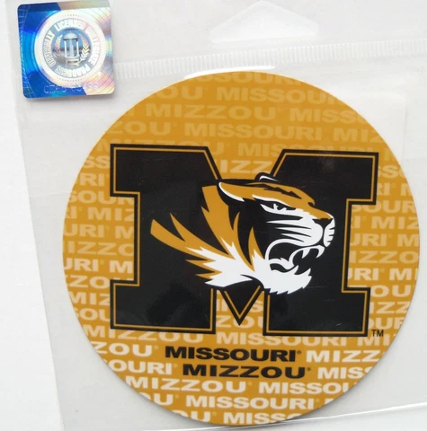 NCAA 1 Pair Missouri Tigers Magnets 4" Diameter Mizzou Cover