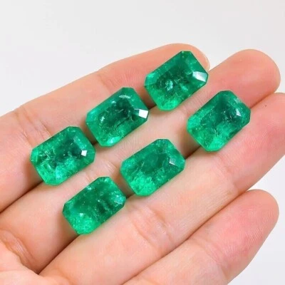 Colombia Emerald Green Emerald with inclusions Gemstone For Jewelry Making - Image 1 of 2
