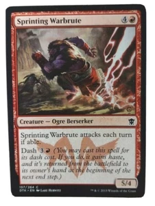 Magic The Gathering MTG "Sprinting Warbrute" Dragons of Tarkir 157/264 KOSTENLOSER VERSAND! - Bild 1 von 3