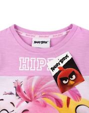 Angry Birds Hippy Chick Girl's Pink and White T-Shirt