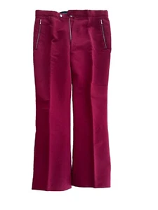 Vintage 60s Ski Pants Womens Brunex Elite Snow Red MCM Apres 1960s 30 waist - Picture 1 of 3