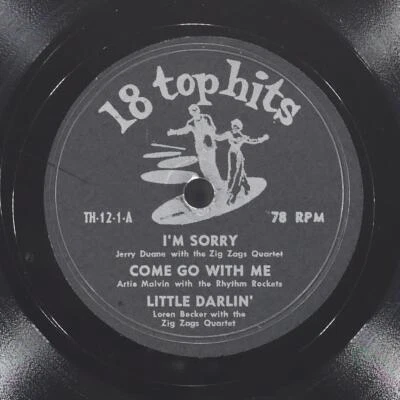 JERRY DUANE ZIG ZAGS QUARTET I'M Sorry 18 TOP HITS TH-12-1 VG 78 10"  Pop - Image 1 of 4