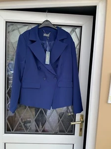 Ruth Langsford Double Breasted Blazer Navy Size 10 - Picture 1 of 5