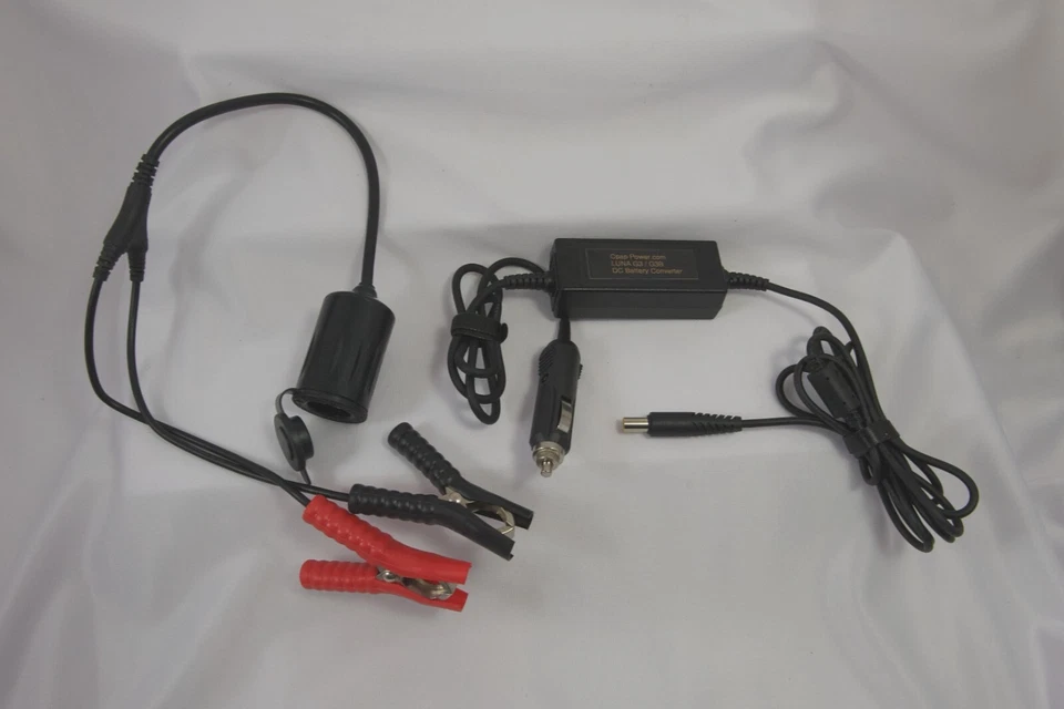 LUNA G3  Battery Converter & Clips runs Cpap off 12V Battery - Imagem 1 de 4
