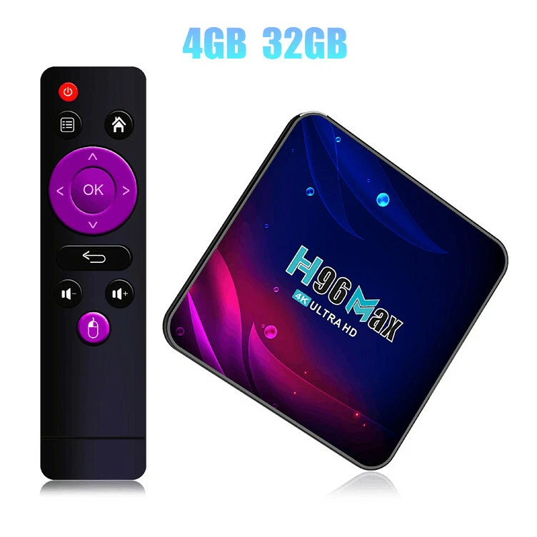 H96 Max V11 RK3318 Android 11 Smart TV Box 4G 32G/64G Wifi 4K HDR Media Player - Image 1 of 4