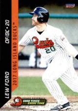 2017 Long Island Ducks Choice #13 Lew Ford Central Islip New York Baseball Card