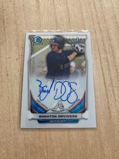 Braxton Davidson 2014 Bowman Chrome 1st Auto BCA-BD