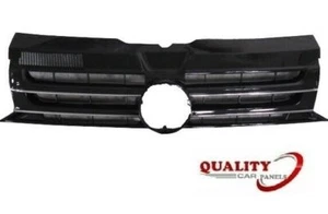 Front Bumper Grille Gloss Black With Chrome Sportline Vw Transporter T5.1 2010- - Picture 1 of 7