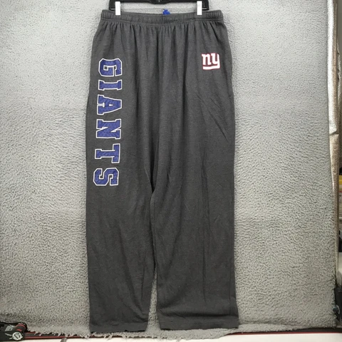 Majestic Sweatpants Adult 2XL Gray NY Giants Straight Leg Pull On 31587 Cover