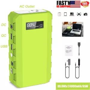 Portable Power Bank 88.8Wh AC Outlet 65W Power Station Battery USB Fast Charger - Picture 1 of 14