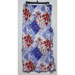 Vintage Y2K Cottagecore Patchwork Skirt Size Medium Romantic Prairie Americana - Picture 1 of 4