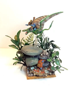 WARHAMMER SIGMAR/FANTASY LIZARDMAN "Tiktaq'to" SKINK HERO MAGE PRIESTcustom base - Imagen 1 de 1