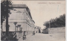 CAPANNOLI PISA VIA TRENTO E TRIESTE ANIMATA 1935 BELLA !