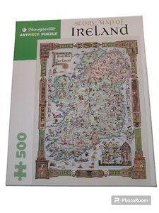 Mappa Storica dell'Irlanda: 500 pezzi puzzle melograno Eire irlandese - Foto 1 di 2