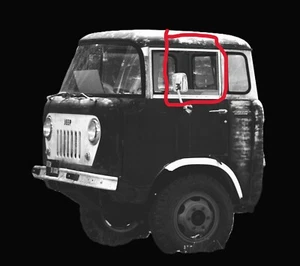 Reproduction Pair of Door glass fits Willys Jeep FC 150/170 57-63 - Bild 1 von 2
