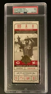 Marty Brennaman "FINAL GAME" Reds Season Ticket FULL (9/26/19) PSA 9 MINT - Picture 1 of 3