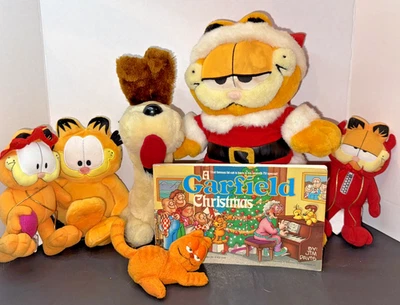 LOTE GARFIELD AÑOS 80 Vintage Navidad Vacaciones Garfield, Odie Peluche y Más Foto 1 de 4