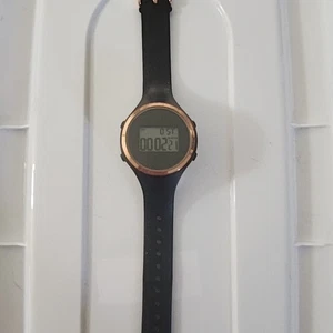 Ladies Aeropostale Round Rose Gold Tone Black Poly Strap Digital Watch L6 - Picture 1 of 3