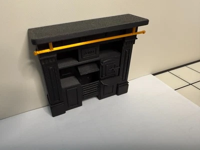 Dolls house Fire Place Cast Iron style Range Stove Coal 1/24 Scale oven - Image 1 of 3