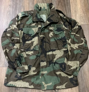 VTG 90's US Army Camouflage Cold Weather Field Jacket Mens Small Short Military - Picture 1 of 11