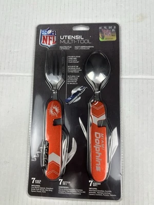 NFL Miami Dolphins Utensilio Multiherramienta 7 Piezas Herramienta Nuevo Foto 1 de 2