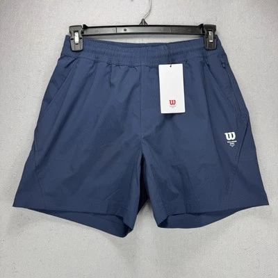 NWT Wilson Tiebreaker Tennis Shorts Unlined Breathable Navy Blue Men’s Small - Image 1 of 4