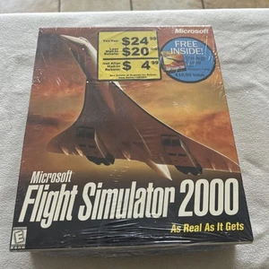 Microsoft Flight Simulator 2000: As Real As It Gets (2-Disc Set CD-ROM) New NOS - Picture 1 of 2