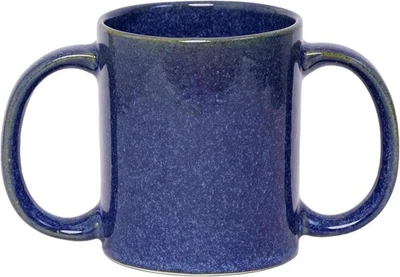 Double Grip Ceramic Mug: BPA-Free Dual Handle Design for Secure Hold, 11.83 US - image 1 of 4