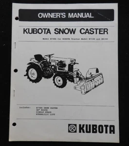 Original Kubota B6100 B7100 Traktor " 48 " Schnee Rolle " Schneefräse Operatoren - Bild 1 von 2