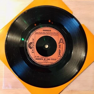 Vangelis - Chariots Of Fire - Titles 7” Vinyl Single 1981 Good Condition Polydor - Picture 1 of 4