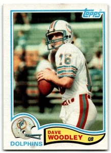 1982 Topps David Woodley Miami Dolphins #140