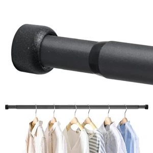 Closet Rod for Hanging Clothes 24-33 Inch Adjustable Shower Curtain Rod Heavy... - Picture 1 of 7